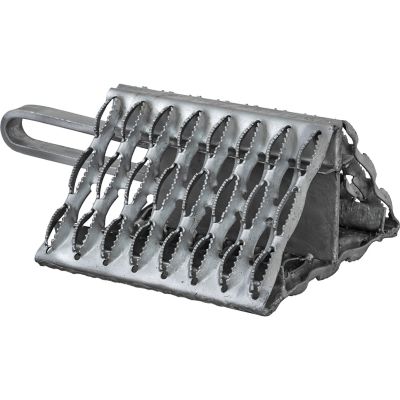 Image showing  Galvanized Serrated Wheel Chock with Handle, 9 in. x 10 in. x 6 in.