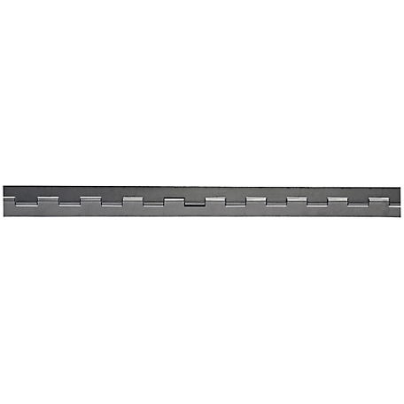 Buyers Products Steel Continuous Hinge, 0.187 in. x 72 in. Long with 1/2 Pin and 4.0 Open Width
