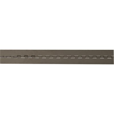 Buyers Products Stainless-Steel Continuous Door Hinge, 0.075 in. x 72 in. Long with 1/4 Pin and 2.0 Open Width