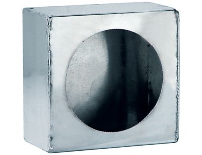 Image showing  Single Round Stainless Steel Light Box for 4 in. Round DOT Lights, 6 in.