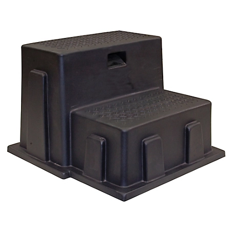 Buyers Products 16 in. Black Polymer Utility Step, 24 in. x 21 in. x 16 in. Tall