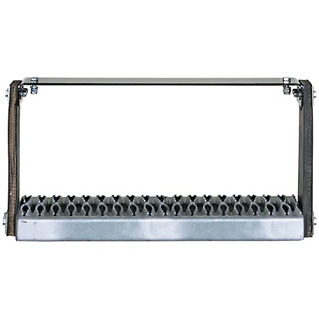 Buyers Products 30 in. x 11 in. Flexible Rubber Truck Step with Galvanized Steel Diamond Deck-Span Tread