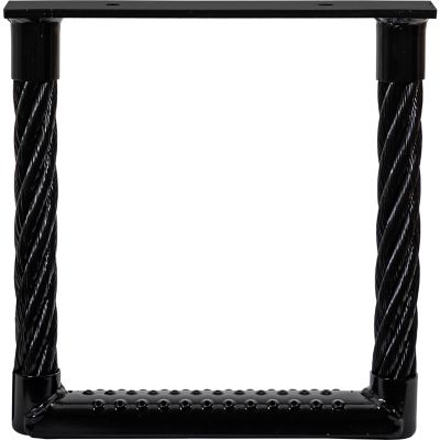 Image showing  12 in. x 12 in. x 1.38 in. Deep Powder-Coat Cable Type Truck Steps, Black