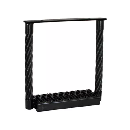 Buyers Products Powder Coated Deep Cable Style Truck Step 15 in x 15 in x 4.75 in Black Truck Steps