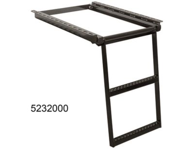 Buyers Products 19.75 in. x 24.5 in. 2-Rung Retractable Truck Step with Nonslip Treads