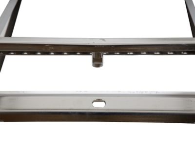 Image showing  14 in. x 25 in. 2-Rung Stainless-Steel Retractable Truck Step with Nonslip Treads