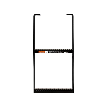 Buyers Products 12.5 in. x 24 in. Powder-Coat 2-Rung Steel Truck Step with Anti-Slip Step, Black