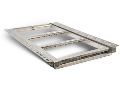 Image showing  14 in. x 33 in. 2-Rung Stainless-Steel Retractable Truck Step with Nonslip Treads