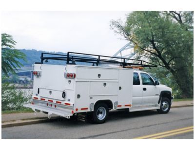 Image showing  7-1/4 in. x 6-3/4 in. Heavy-Duty Cast Aluminum Folding Truck Step, Large