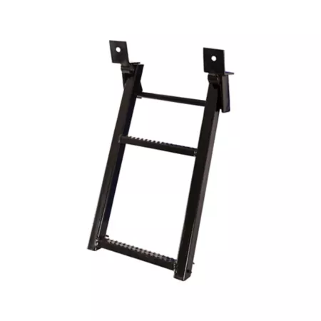 Buyers Products 17.38 in x 30.25 in 2-Step Retractable Black Truck Step with Non-Slip Tread Truck Steps