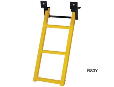 Buyers Products 17.38 in. x 35 in. 3-Rung Retractable Truck Step with Nonslip Tread