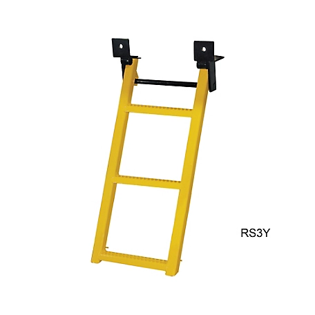 Buyers Products 17.38 in. x 35 in. 3-Rung Retractable Truck Step with Nonslip Tread