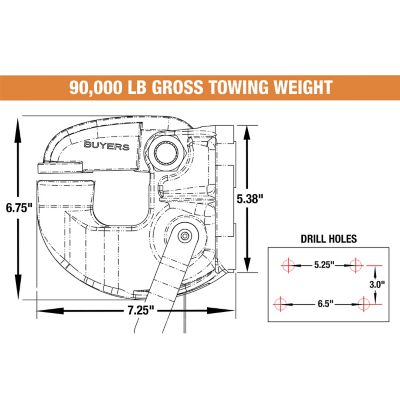 Image showing  45 Ton Pintle Hook