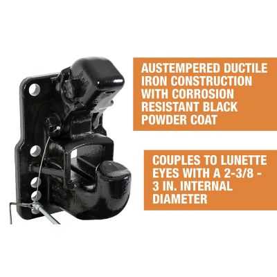 Image showing  50 Ton 10-Hole Air Compensated Pintle Hook with Air Chamber and Plunger