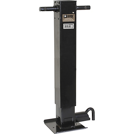 Buyers Products 12,000 lb. Static Capacity 12 in. Heavy-Duty Side-Pin 4 in. Square Trailer Jack