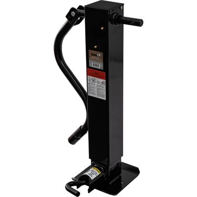 Image showing  12,000 lb. Capacity Heavy-Duty Front Pin 4 in. Square Jack with Handle, 12 in. Front Pin