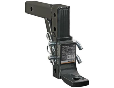 Buyers Products 2 in. Receiver 4-Position Adjustable Ball Mount, 11 in. Drop, 10,000 lb. Capacity