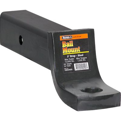 Buyers Products 2.5 in. Receiver Hitch Ball Mount, 3 in. Drop, 12,000 lb. Capacity