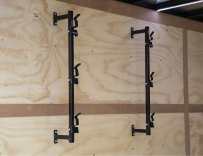 Image showing  3-Position Snap-In Steel Trimmer Rack for Enclosed Landscape Trailers