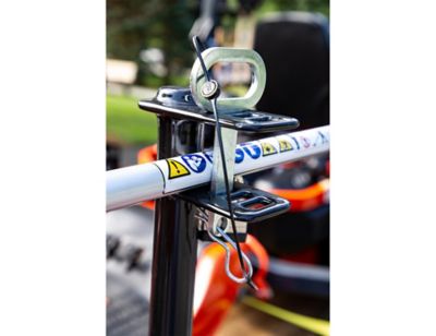 Image showing 5 th Buyers Products 3-Position Channel Style Lockable Steel Trimmer Rack for Open Landscape Trailers