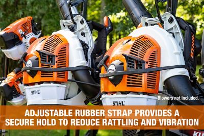 Image showing  Steel Backpack Blower Rack for Open/Enclosed Landscape Trailers, Black