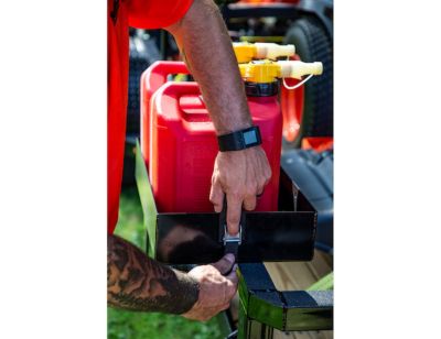 Image showing 6 th Buyers Products 5 gal. Gas Container Rack for Open/Enclosed Landscape Trailers