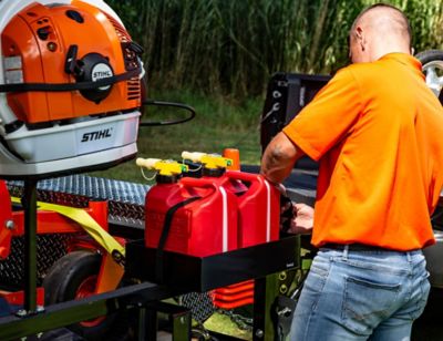 Image showing 8 th Buyers Products 5 gal. Gas Container Rack for Open/Enclosed Landscape Trailers