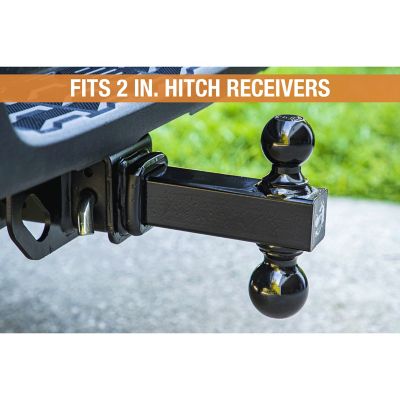 Image showing  2 in. Receiver Double-Ball Hitch with 2 in. and 2-5/16 in. Ball, 10,000 lb. Capacity