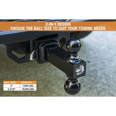 Image showing  2 in. Receiver Double-Ball Hitch with 2 in. and 2-5/16 in. Ball, 10,000 lb. Capacity