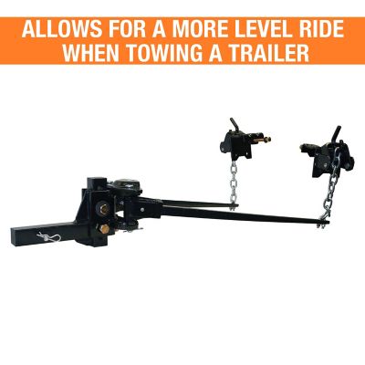 Image showing 7 th Buyers Products 2 in. 12,000 lb. Capacity Weight Distributing Hitch, Trunnion Bar, Black Powder-Coat