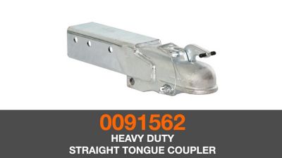 Image showing  Heavy-Duty Straight Tongue Trailer Coupler, 2-5/16 in. Ball, 15,000 lb. Capacity