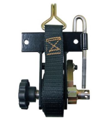 Image showing  3 in. x 7 ft. Ladder Rack Ratchet Tie-Down Angle Mounts with Double J-Hooks, 500 lb., 2-Pack, 5480005