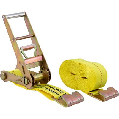 Image showing  3 in. x 27 ft. Ratchet Strap with Flat Hooks, 5,000 lb.