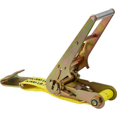 Image showing  3 in. x 27 ft. Ratchet Strap with Flat Hooks, 5,000 lb.