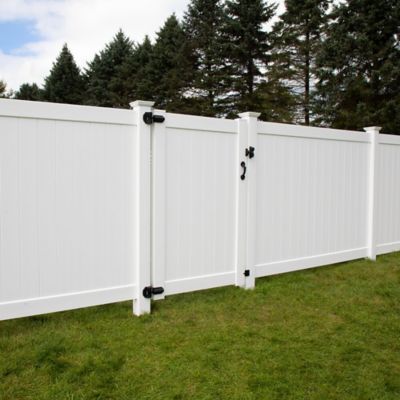 Image showing 5 th Barrette Outdoor Living Heavy-Duty Steel Contemporary Wrap Hinges, Black, 2 pc.