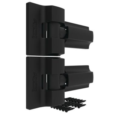 Image showing  Heavy-Duty Modern Wrap Hinges, Black, Steel, 2 pc.