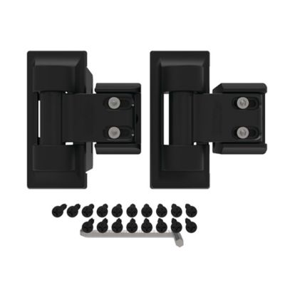 Barrette Outdoor Living Standard Wrap Hinge Pair, Black Stainless Steel, 73014252