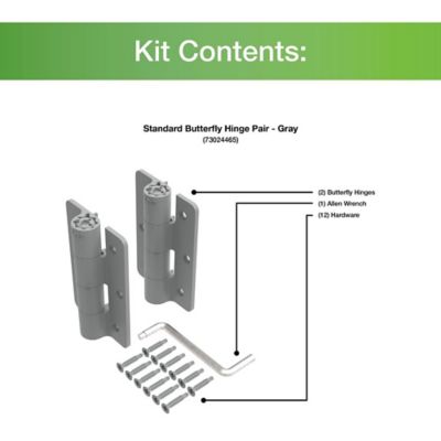 Image showing 2 th Barrette Outdoor Living Standard Butterfly Hinge, 2 pc.