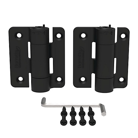 Barrette Outdoor Living Compact Aluminum Butterfly Hinge Kit, Black, 73024441