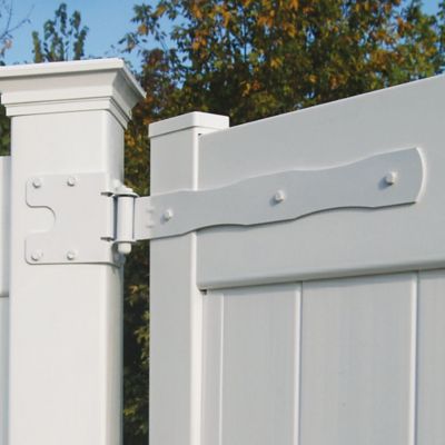 Image showing  Heavy-Duty Strap Hinge, White