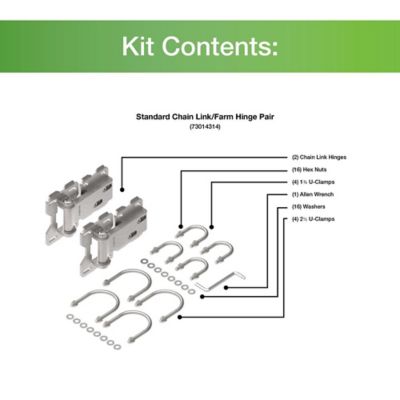 Image showing  Standard Chain Link/Farm Hinges, 2 pc.
