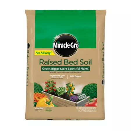 Miracle-Gro 1.5 cu Raised bed floor Garden Soil