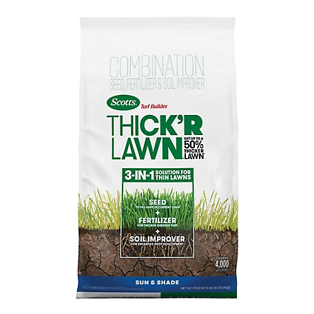 Scotts Turf Builder THICK'R LAWN Sun and Shade, 40 lb.
