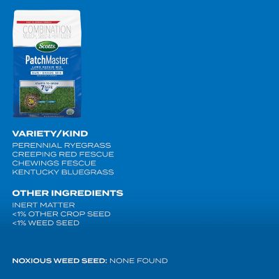 Image showing 5 th Scotts 10 lb. PatchMaster Lawn Repair Mix Sun and Shade Grass Seed Mix