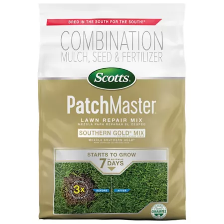 Scotts PatchMaster Lawn Repair Mix 10 lb Southern Gold Grass Seed Mix for Tall Fescue Lawns Grass Seed