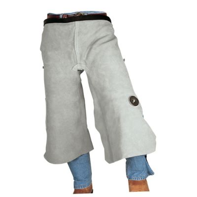 Image showing  Split Leather Farrier Apron, Pearl Gray