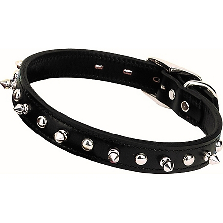 Standard Spiked Dog Collar 1 1/2 wide - Leathersmith Designs Inc.