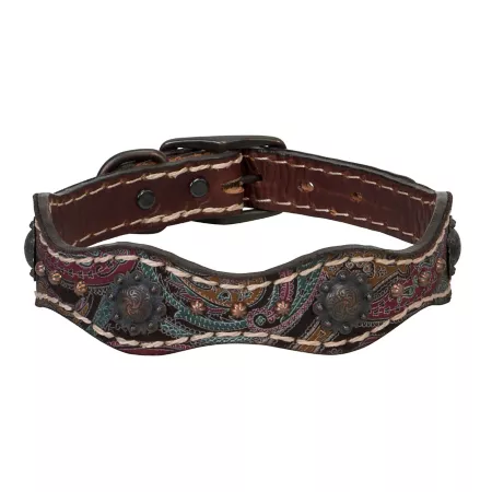 Weaver Leather Vintage Paisley Dog Collar Dog Basic Collars