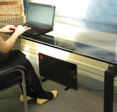 Image showing  Electric Cozy Legs Flat Panel Heater, 400 sq. ft., 500 BTU, 200W