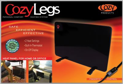 Image showing 5 th Cozy Products Electric Cozy Legs Flat Panel Heater, 400 sq. ft., 500 BTU, 200W